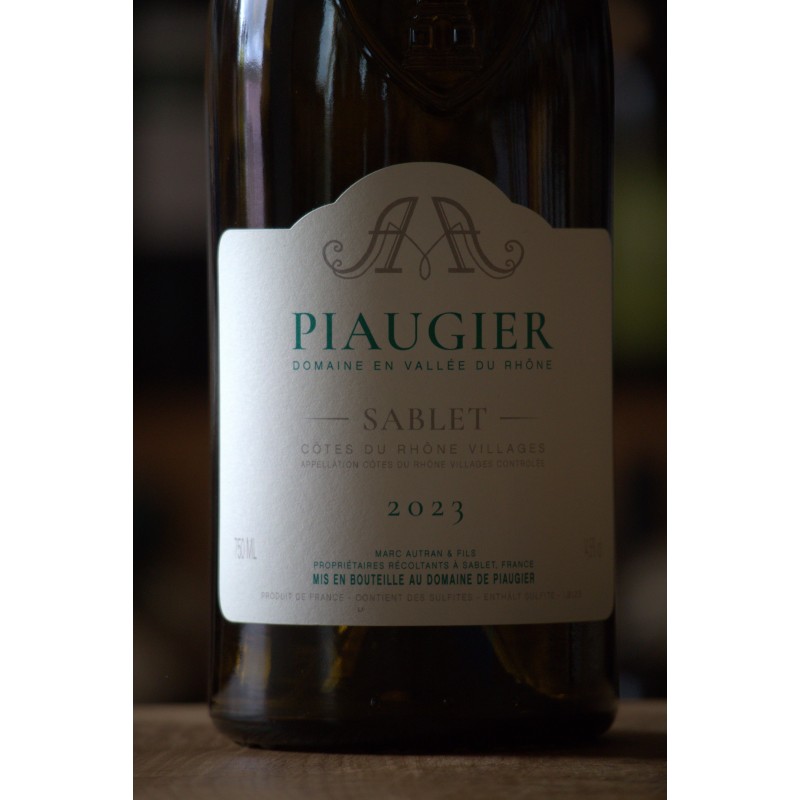 Blanc - Côtes du Rhône Villages Sablet - Domaine Piaugier