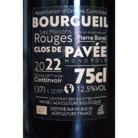 Bourgueil Rouge - Clos de Pavée - Pierre Borel