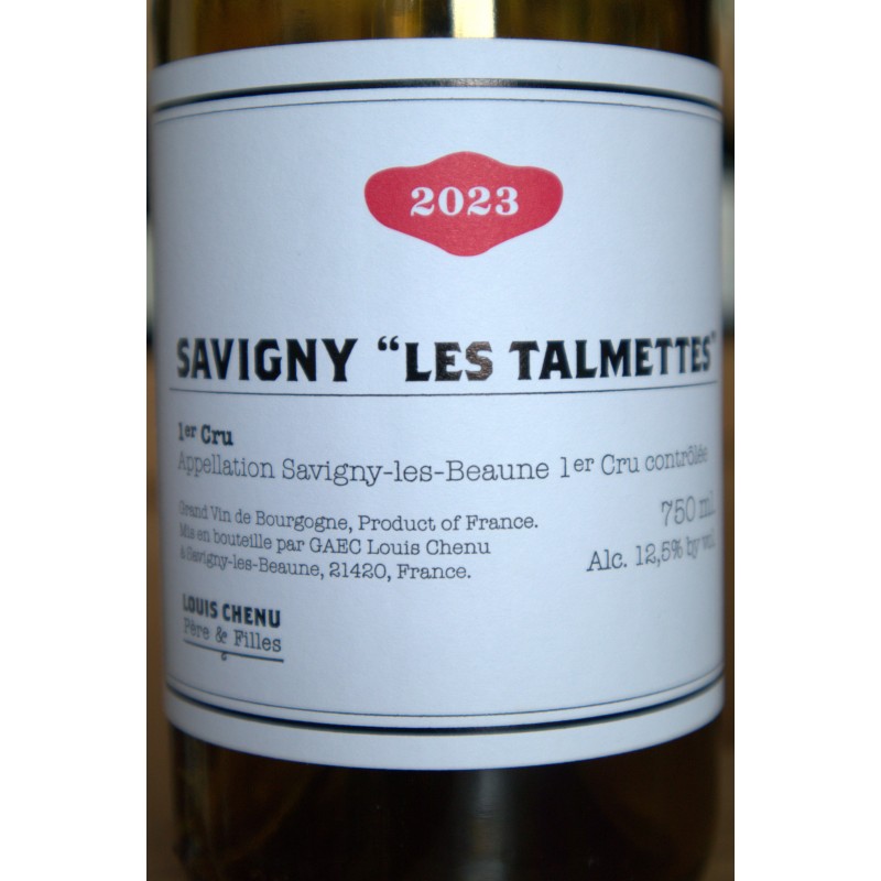 1er Cru Savigny-les-Beaune Rouge - Les Talmettes - Louis Chenu & Filles