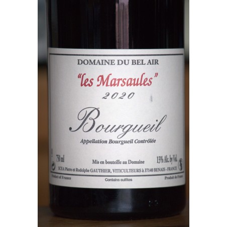 Les Marsaules 2020 - Bourgueil - Domaine du Bel Air
