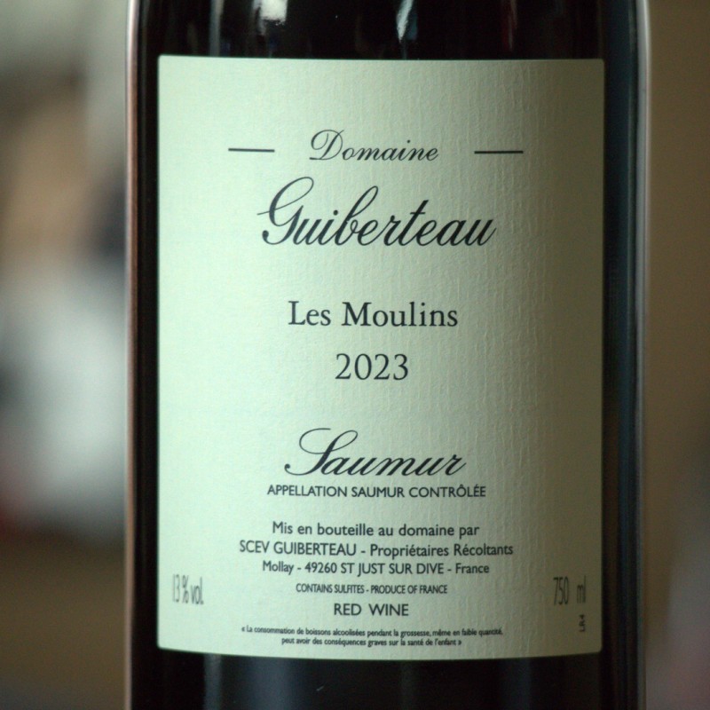 Les Moulins 2023 - Saumur Rouge - Guiberteau