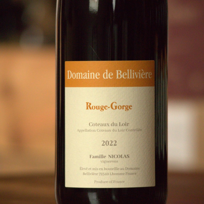 Rouge Gorge - Coteaux du Loir Rouge - Bellivière